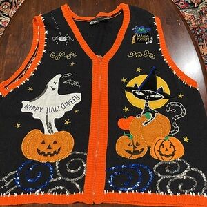 Vintage Halloween Sweater vest
